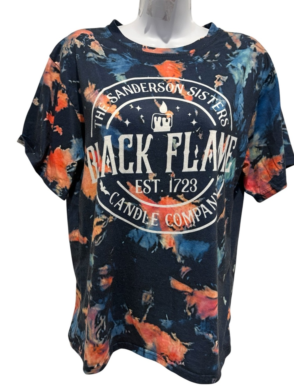 HOCUS POCUS The Sanderson Sisters Black Flame Candle Company Tshirt Small